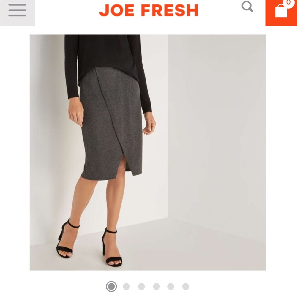 XS soft flannel like faux wrap skirt